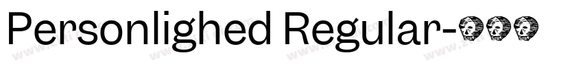 Personlighed Regular字体转换
